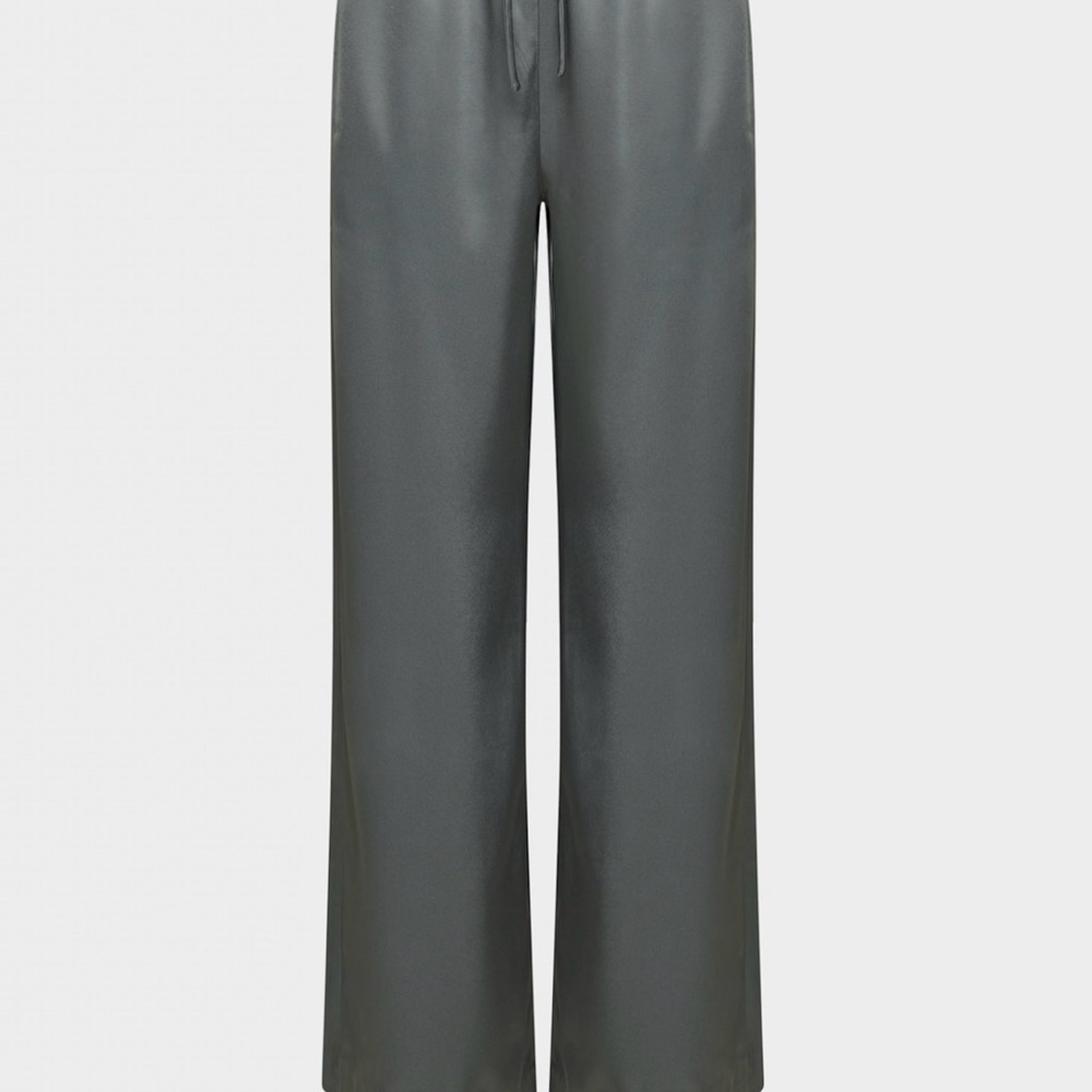 Aritzia Satin Lodge Pants — Coal Grey